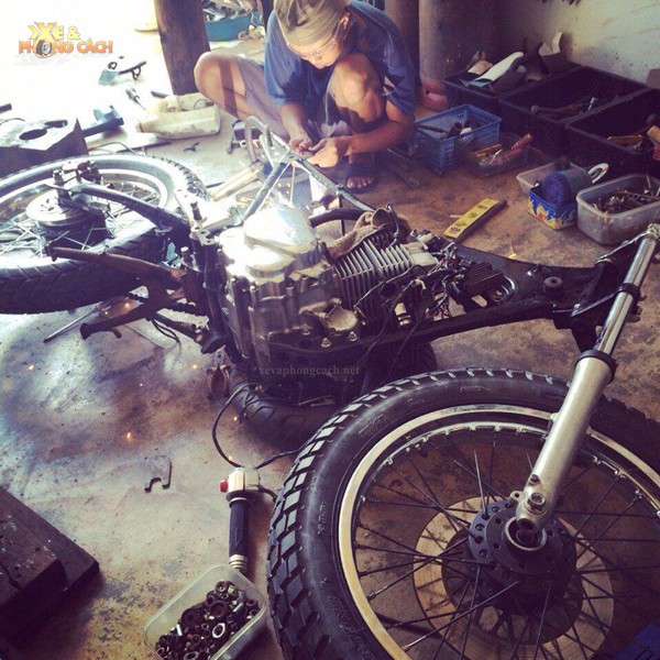 Honda LA 250 độ Cafe Racer đẹp