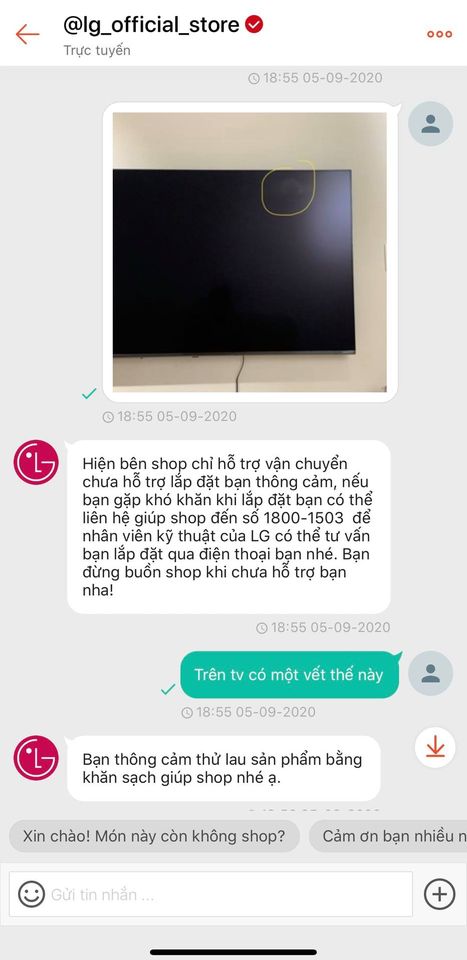 Vẫn câu chuyện mua hàng online: Hứng khởi đặt chiếc TV to