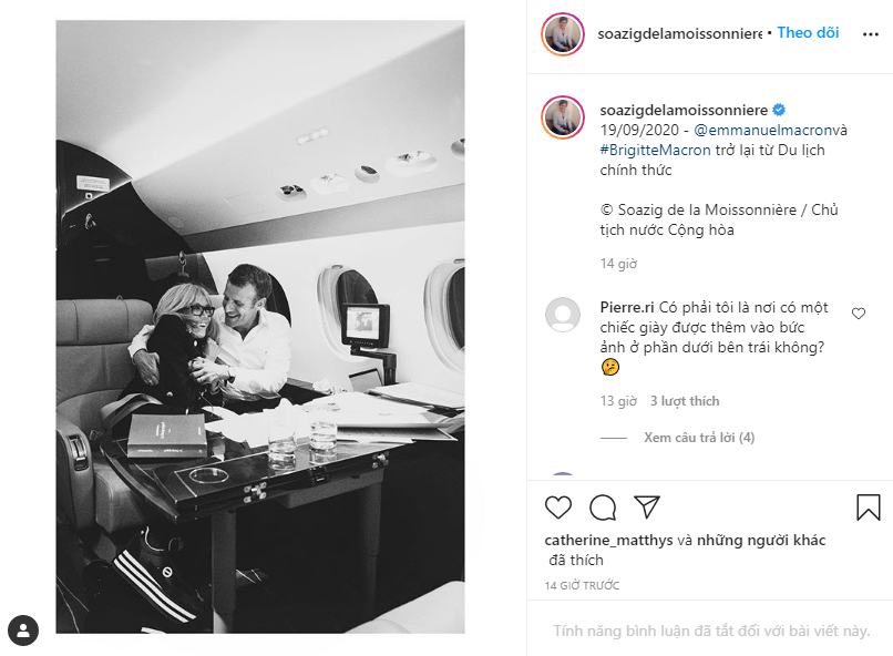 Chụp ảnh được chồng ôm tình tứ trên máy bay riêng, Đệ nhất phu nhân Pháp lại gây chú ý bằng một chi tiết