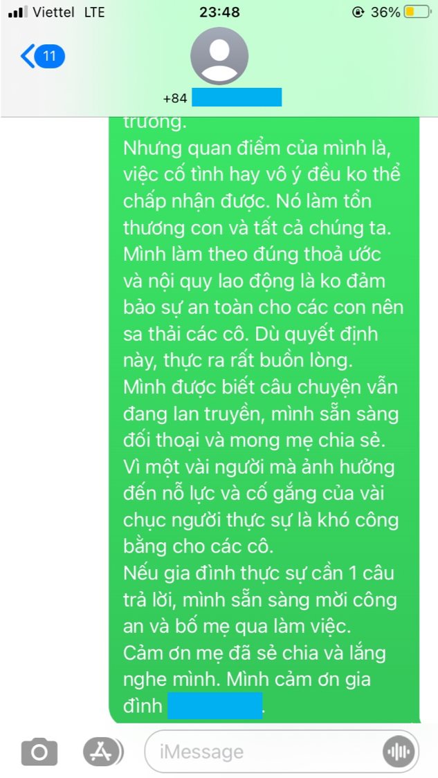 Xôn xao phụ huynh ở Hà Nội phản ánh con 16 tháng bị cấu và xịt nước nóng, phía nhà trường lên tiếng xin lỗi nhưng cho rằng không có câu trả lời chính xác? - Ảnh 4.