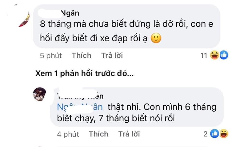 Lên mạng than trời vì con 8 tháng chưa biết đứng, các mẹ thi nhau động viên mà dân mạng được bữa