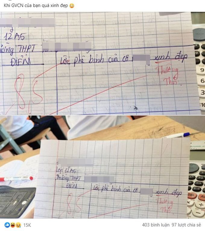 Học sinh khoe bài kiểm tra 8,5 điểm liền nhận được hàng chục nghìn lượt thích vì màn