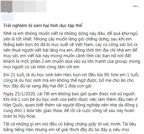 Nữ du học sinh Việt tại Hàn bị 7 thanh niên hiếp dâm tập thể khiến dân mạng cực kỳ bức xúc - Ảnh 1.