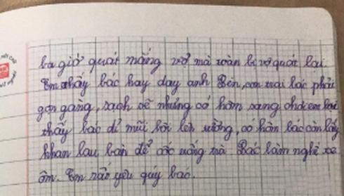Cười xỉu với bài văn tả bác hàng xóm của cậu bé cấp 1: Xứng đáng là bài văn