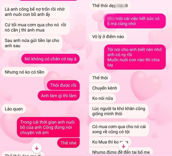 Người yêu khai “nuôi hộ bồ