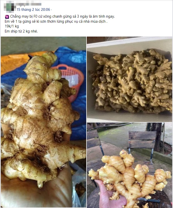 Ca nhiễm Covid-19 gia tăng, chanh gừng sả và các gói xông hơi đồng loạt tăng gấp đôi hoặc