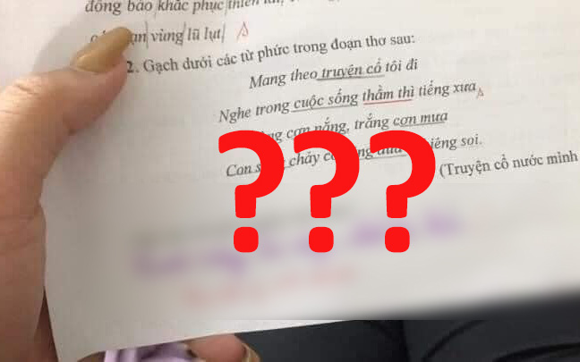 Học sinh lớp 1 đặt câu với từ phức, cô giáo đọc đáp án đang vui vẻ bỗng hóa 'trầm cảm'