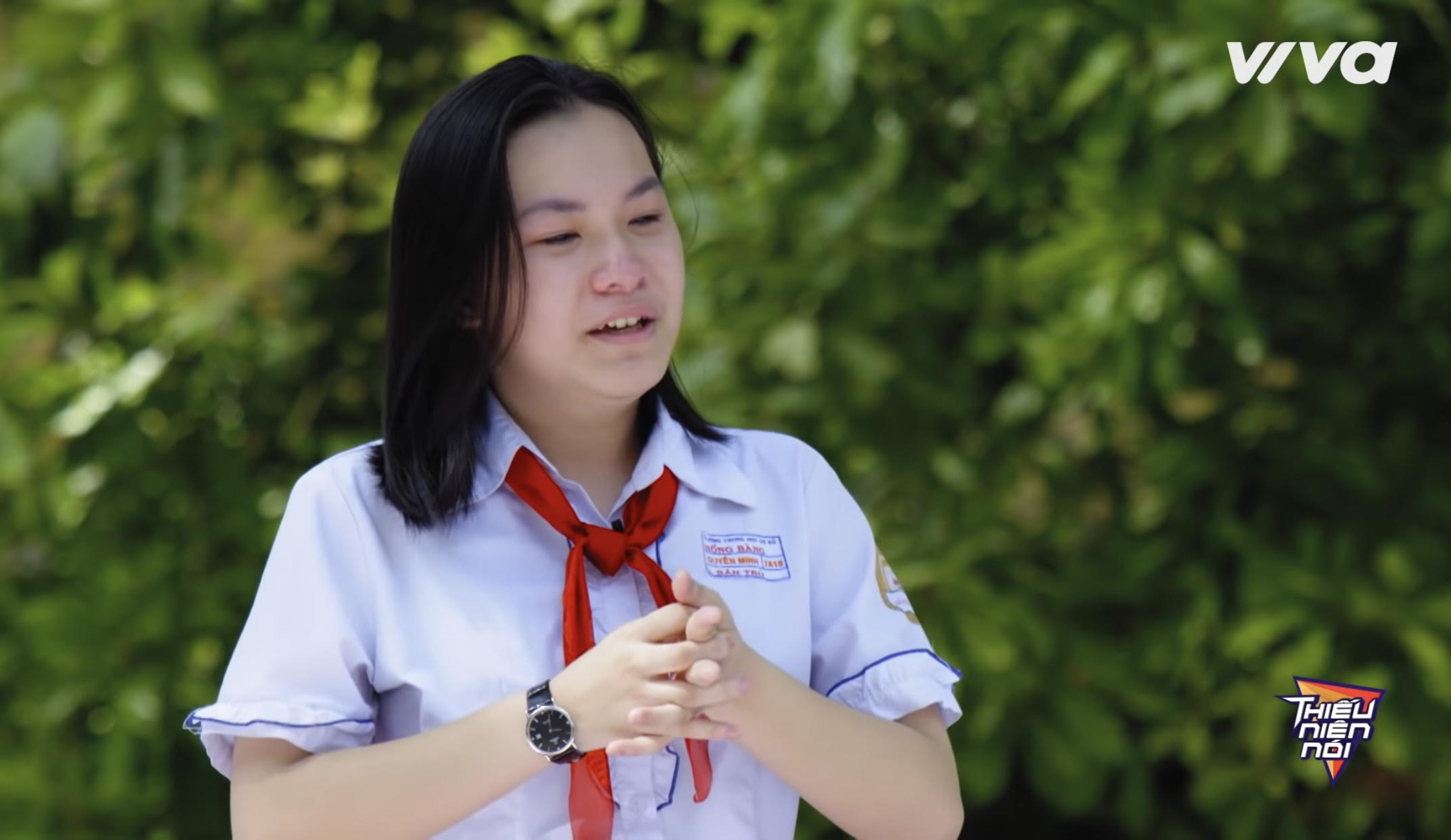 Nữ sinh cấp 2 kể kỷ niệm buồn với bố, khán giả phía dưới khóc nấc nghẹn ngào: Có những điều nuối tiếc cả đời! - Ảnh 2.