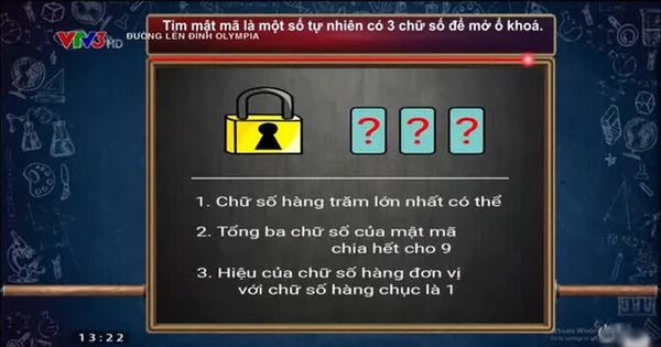 Bài toán dễ ợt nhưng 2 thí sinh Olympia trả lời sai