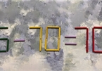 How to move the matchstick so that '5 - 70 = 70' becomes the correct calculation?
