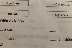 Dân tình 9/10 người 'toát mồ hôi' khi làm hộ bài tập Tiếng Việt lớp 1 này
