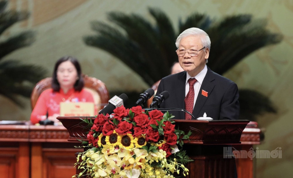 Phát biểu của Tổng Bí thư, Chủ tịch nước tại Đại hội Đảng bộ Hà Nội