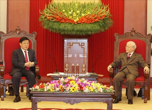 Tổng Bí thư, Chủ tịch nước tiếp Bộ trưởng Bộ Công an Trung Quốc