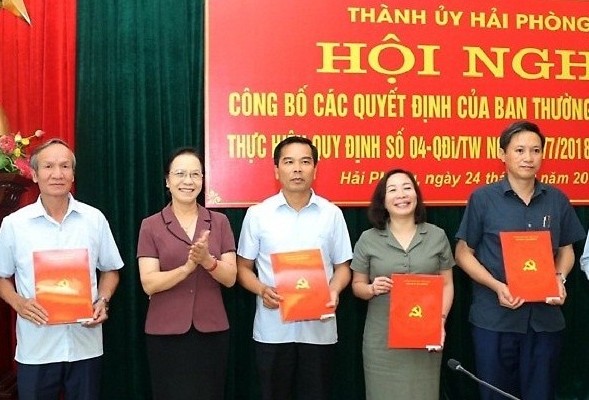 Sắp xếp lại bộ máy các cơ quan tham mưu, giúp việc Thành ủy Hải Phòng