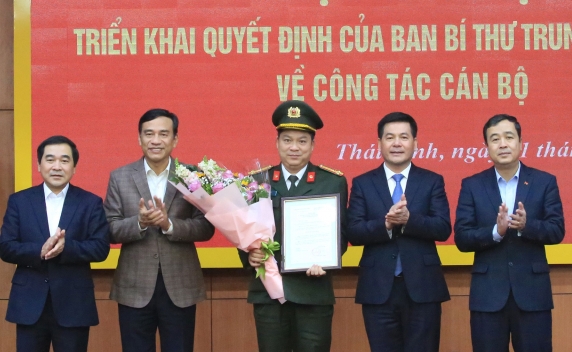 Triển khai quyết định của Ban bí thư với Giám đốc công an Thái Bình