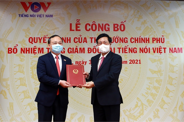 Trao quyết định bổ nhiệm Tổng Giám đốc Đài Tiếng nói Việt Nam