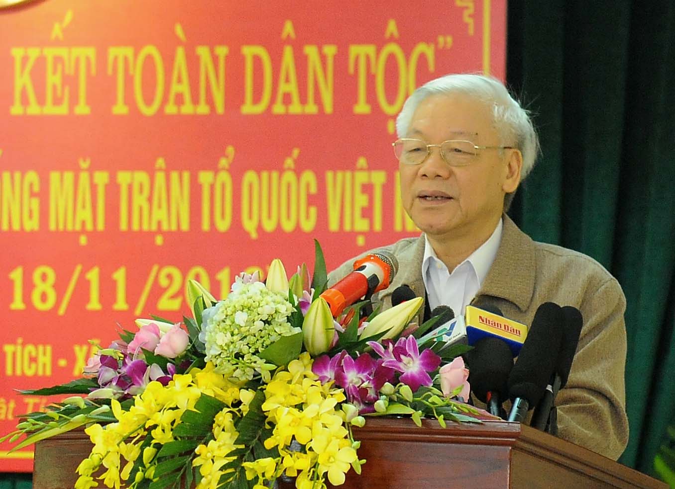 Tổng Bí thư dự Ngày hội đại đoàn kết toàn dân tộc tại tỉnh Bắc Ninh - ảnh 1