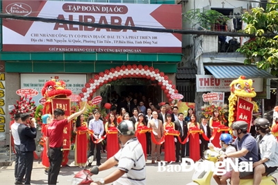 Địa ốc Alibaba khai trương văn phòng trái phép ở TP Biên Hòa