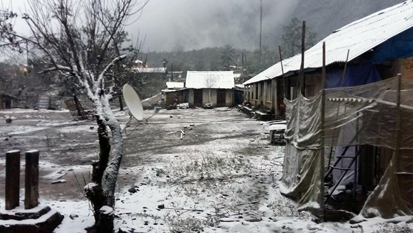 Lào Cai: Tuyết phủ trắng khắp nơi, có nơi dày 5cm - ảnh 12