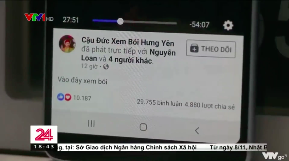  VTV vạch trần Cậu Đức Hưng Yên livestream xem bói, tuyên truyền mê tín để trục lợi - Ảnh 2.
