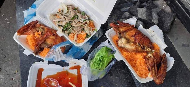 Tài xế Grab và bữa ăn thịnh soạn trên hè phố, sự thật đằng sau khiến nhiều người giận dữ - Ảnh 3.
