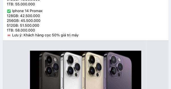 Cẩn trọng với việc đặt cọc iPhone 14 xách tay