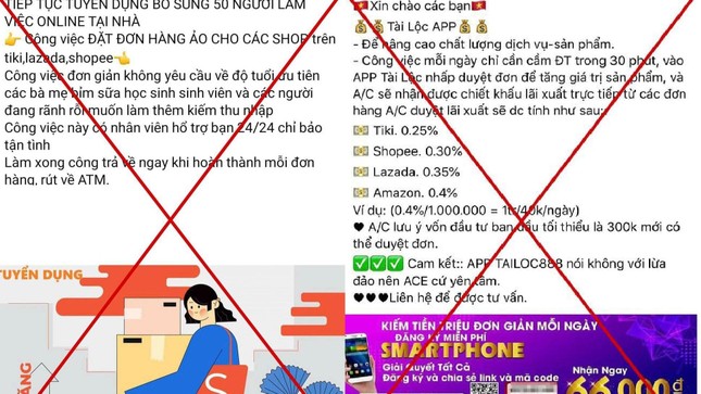 2 phụ nữ bị lừa hàng tỷ đồng vì tham gia giật đơn hàng ảo, CẢNH BÁO 3 thủ đoạn lừa đảo qua sàn thương mại điện tử mà chị em cần lưu ý - Ảnh 2.