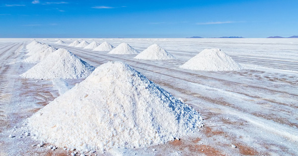 Lithium price up 572% in 1 year