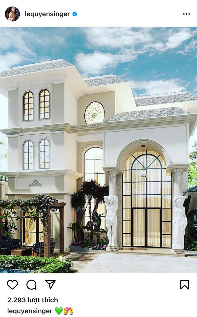 Lệ Quyên hé lộ toàn cảnh biệt thự trắng sau khi chồng cũ khoe nhà