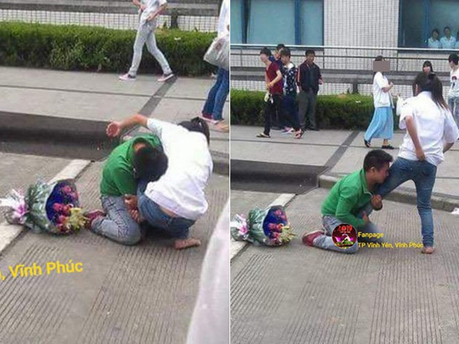 Thanh niên quỳ gối xin lỗi bạn gái gây xôn xao dân mạng - 2