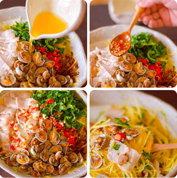 Cách làm gỏi đu đủ sò huyết thanh mát, bổ dưỡng ngày hè - 5