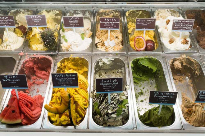 Có gì bên trong tiệm kem Nhật Bản