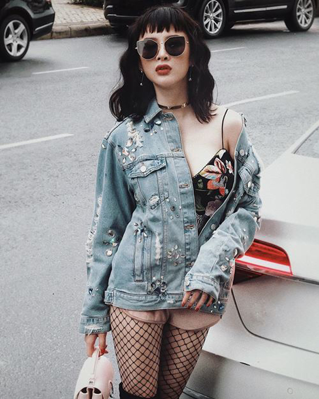 Dù vẫn được mệnh danh là một fashionista nhưng với chiếc tất lưới này,