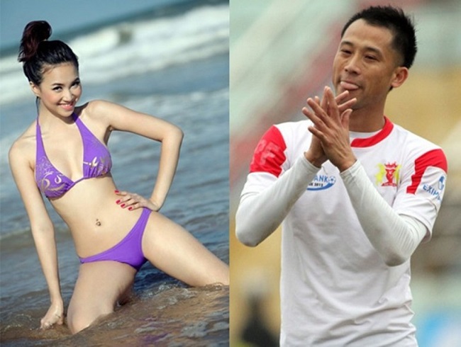 Khi còn thi đấu đỉnh cao, trung vệ Vũ Như Thành có tiếng là cầu thủ hào hoa bậc nhất làng bóng đá. Trong đó, người đẹp được quan tâm nhất chính là Đinh Ngọc Diệp.