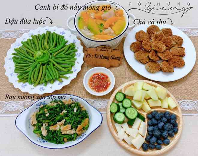 Mê tít mâm cơm đã ngon lại đẹp của mẹ đảm Hà thành, kéo cả chồng lẫn hai con trai vào bếp - 12