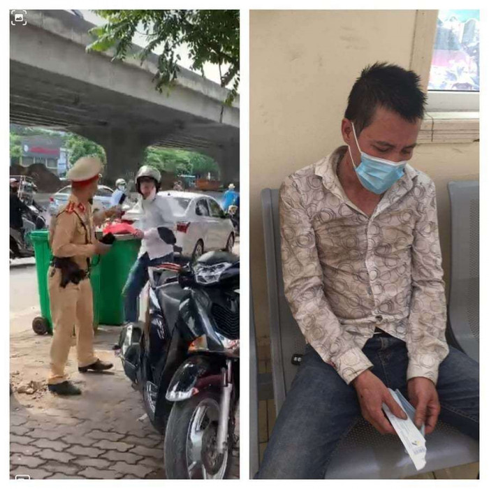 tạm giữ hình sự tài xế sử dụng ma tuý, vượt đèn đỏ, cầm gạch tấn công csgt