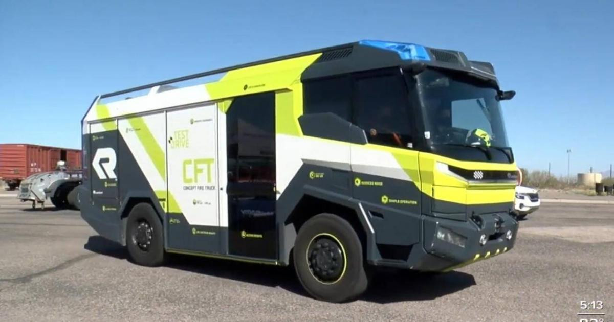 Xe cứu hỏa điện đầu tiên trên thế giới