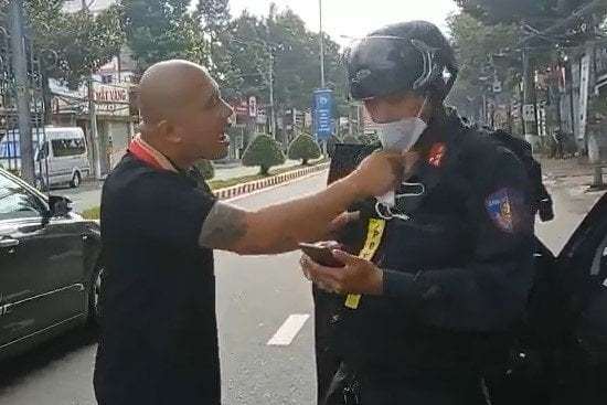 lái xe sang, vi phạm phòng dịch, dọa