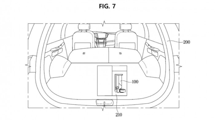 Hyundai đăng ký bằng sáng chế xe điện 2 bánh gấp gọn trong cốp xe 3
