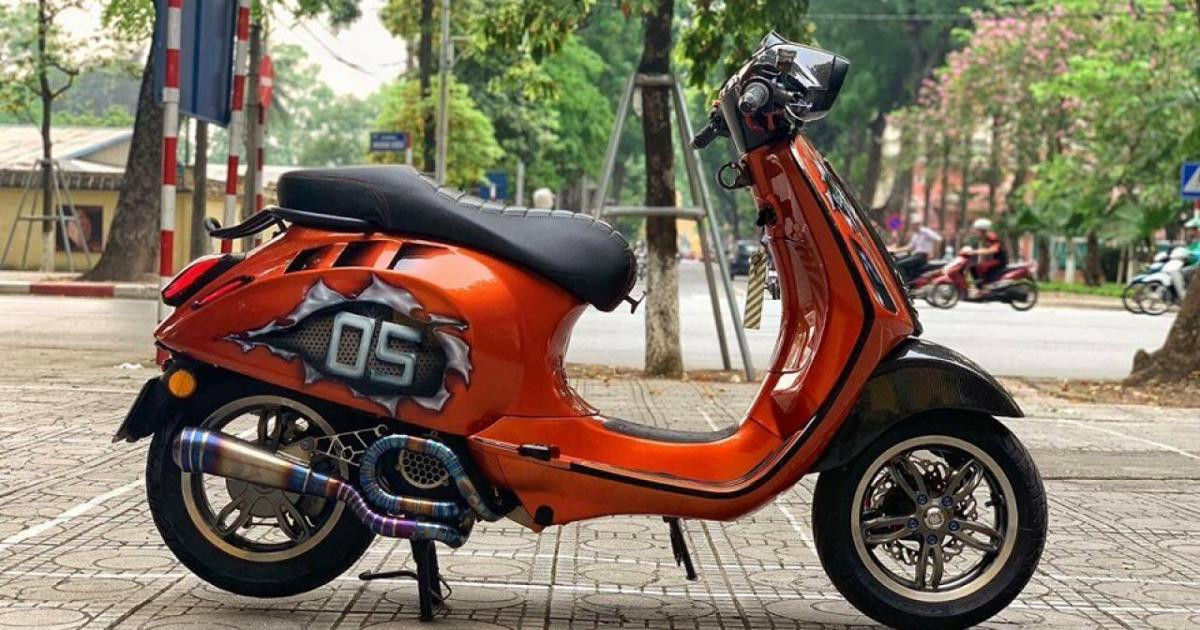 Vespa Sprint lột xác qua bàn tay của dân chơi Hà thành