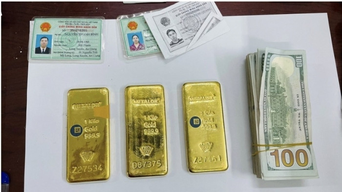 an giang: bắt vụ mua bán vàng lậu trị giá hàng chục tỷ
