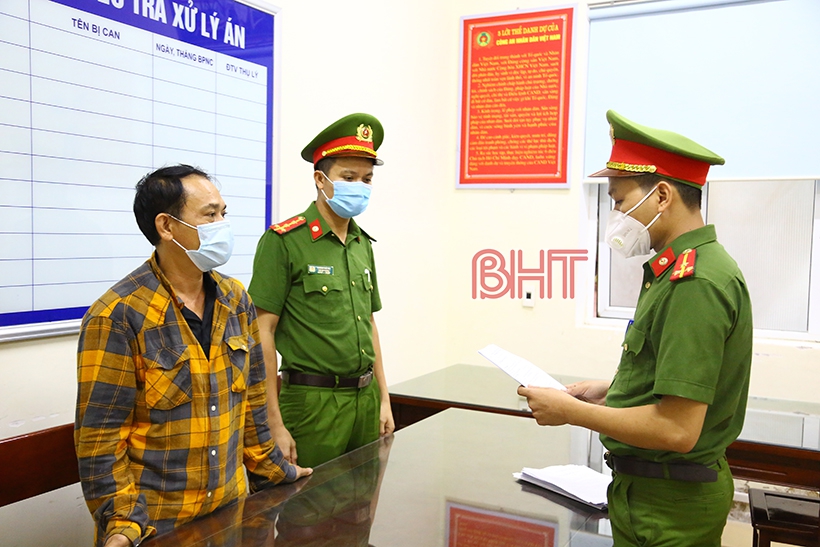 8 tháng tù giam cho đối tượng chống người thi hành công vụ ở Hà Tĩnh