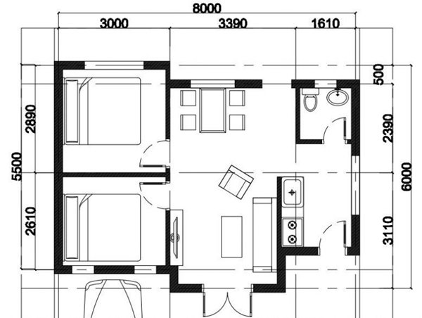 Bản thiết kế nhà cấp 4 giá 50 triệu.