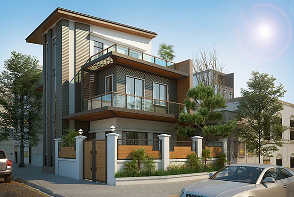 nhung mau biet thu 3 tang dep noi bat, ai di qua cung phai nguoc nhin - 6