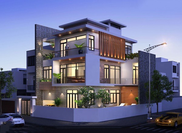 nhung mau biet thu 3 tang dep noi bat, ai di qua cung phai nguoc nhin - 8