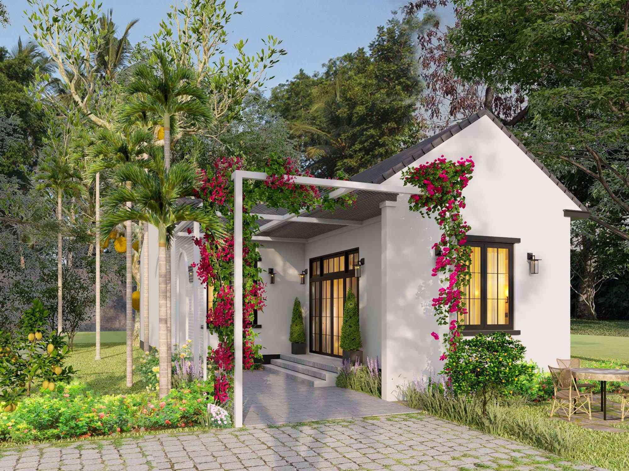 1617780147 img 20210405 090032 2254 - Ba chị em gái ở Bình Định xây nhà cấp 4 tuyệt đẹp tặng bố mẹ