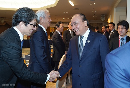 Vietnam's PM Nguyen Xuan Phuc at the meeting. Source: VGP
