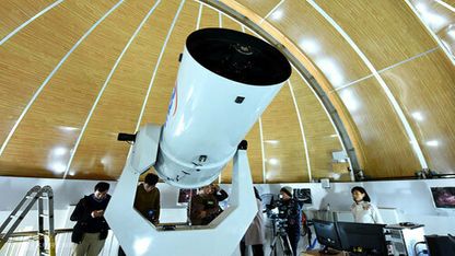 0.5-meter telescope at Hoa Lac Astronomical Station in Hanoi. Photo: Giang Huy