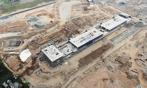 First-ever aerial photos of F1 race circuit construction released