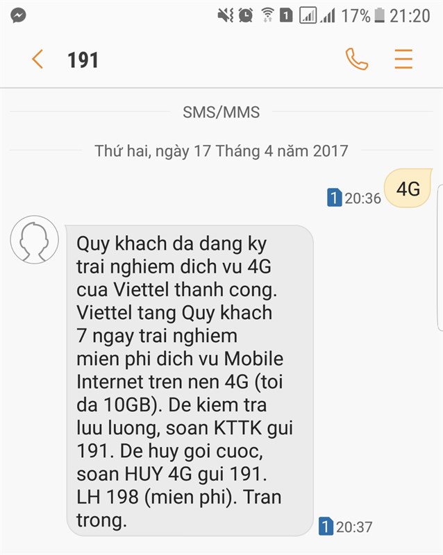 Cách nhận ngay 10GB data 4G miễn phí từ Viettel